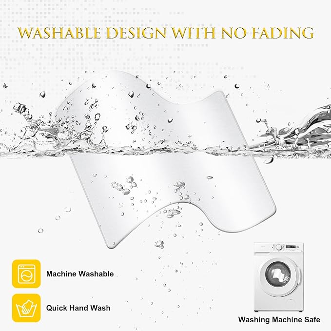 JIKIOU 3 Pack Mouse Pad with Stitched Edge, Comfortable Mouse Pads with