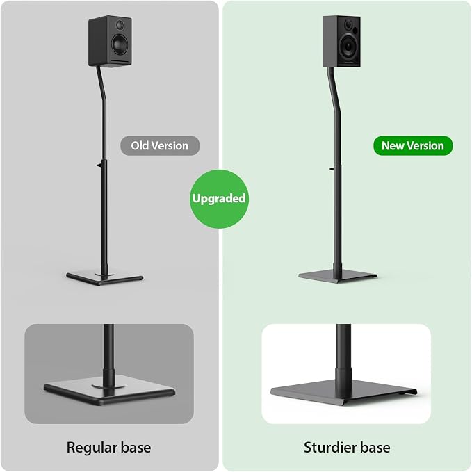 USX MOUNT Universal Speaker Stands, Height Adjustable Extend 30.0" to 39.1"