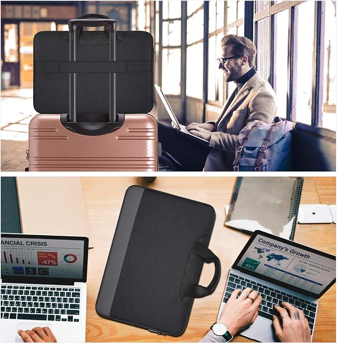imComor 15.6 Inch Laptop Sleeve Bag, Men Women TSA Case