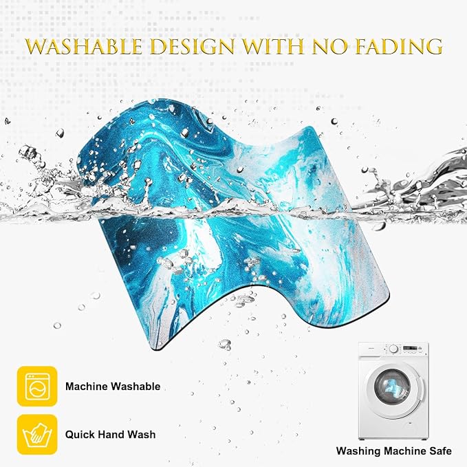 JIKIOU 3 Pack Mouse Pad with Stitched Edge, Comfortable Mouse Pads with