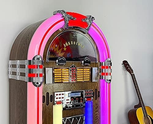 Arkrocket Saturn V Full Size Jukebox Vinyl Record Player Bluetooth USB SD CD