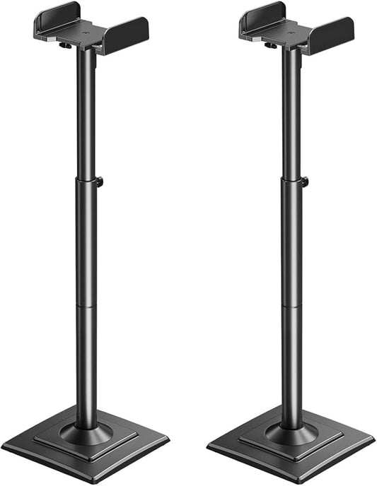 ELIVED Universal Speaker Stands Pair Height Adjustable Max 43.3", Surround