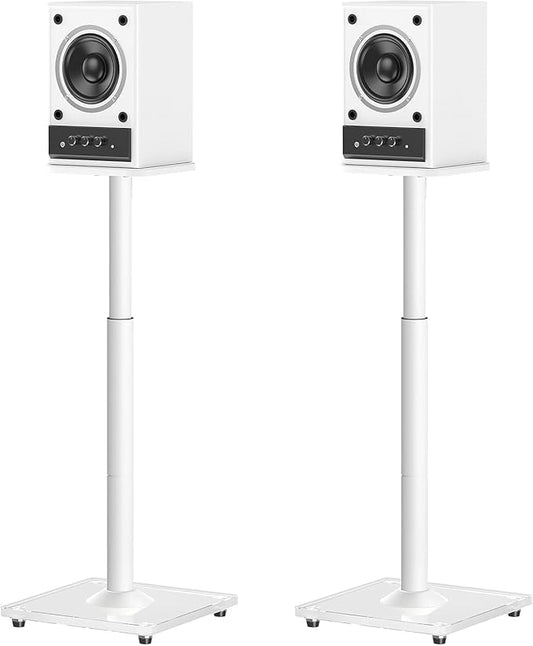 ELIVED Universal Speaker Stands Height Adjustable 28"-37.4", Bookshelf Speaker