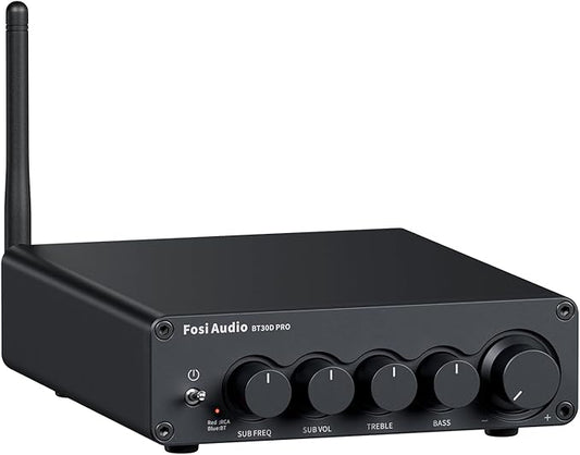 Fosi Audio Bluetooth Subwoofer Amplifier 2.1, BT30D Pro Subwoofer Amp