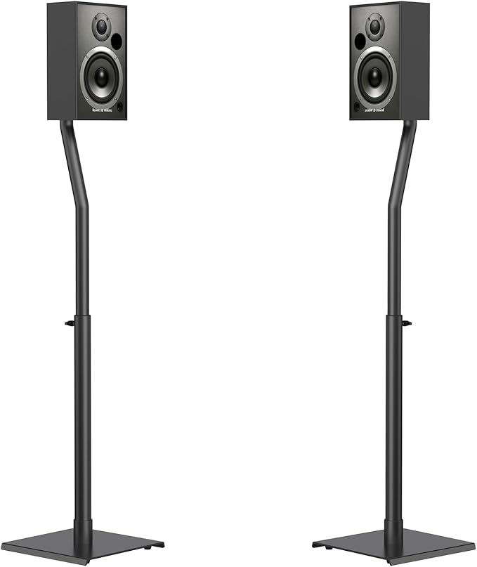 USX MOUNT Universal Speaker Stands, Height Adjustable Extend 30.0" to 39.1"