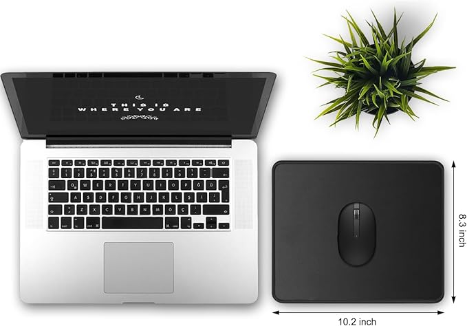 JIKIOU 3 Pack Mouse Pad with Stitched Edge, Comfortable Mouse Pads with