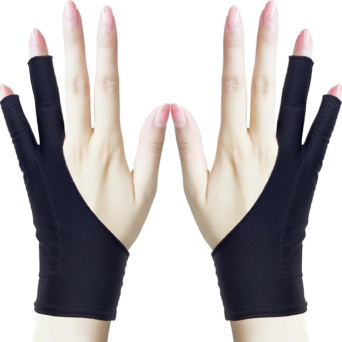 Drawing Glove, Artist Glove for Drawing Tablet, Digital Art Creation