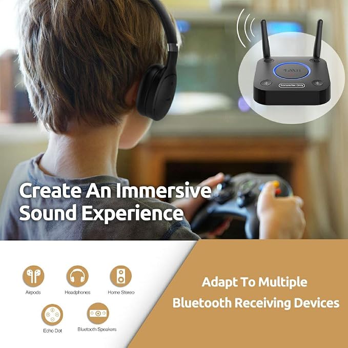 1Mii B06TX Bluetooth 5.2 Transmitter
