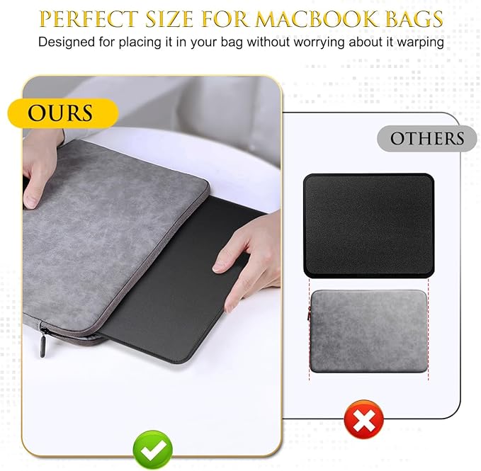 JIKIOU 3 Pack Mouse Pad with Stitched Edge, Comfortable Mouse Pads with