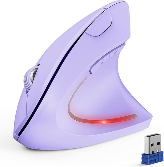 TECKNET Ergonomic Mouse, Wireless Bluetooth Vertical Mouse, 4800 DPI Optical