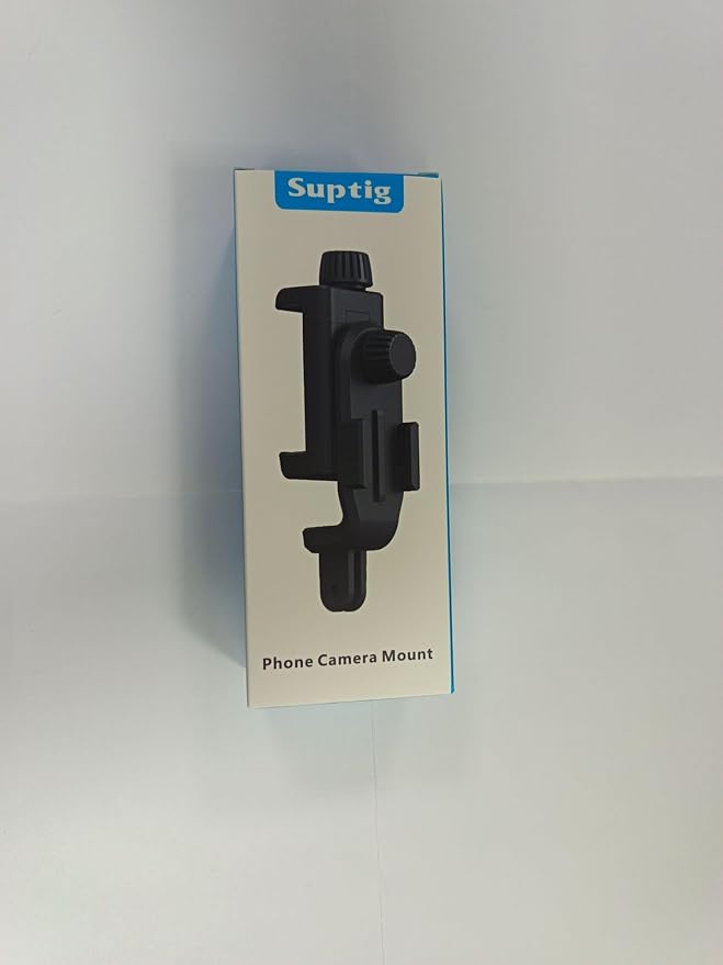 Suptig Phone Holder for Tripod, Action Camera Tripod Mount Adapter Compatible
