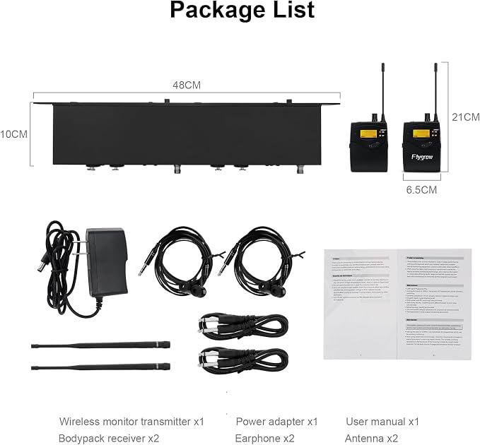 UHF Dual Wireless in-Ear Monitor System