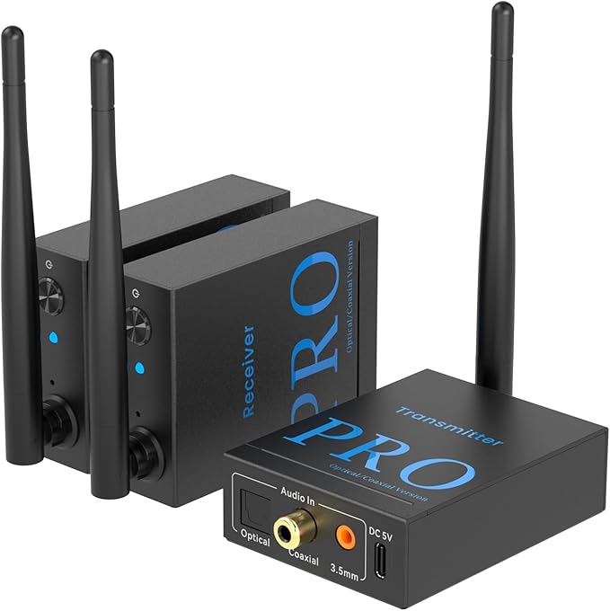 1Mii 3-in-1 2.4Ghz Wireless Audio Transmitter Receiver