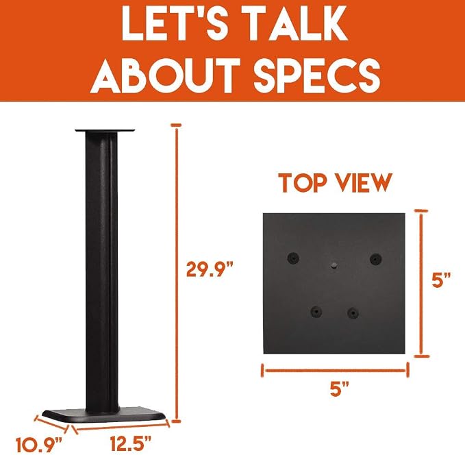 ECHOGEAR Universal Floor Speaker Stands