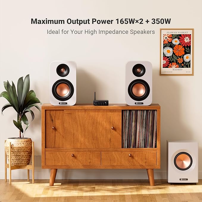 Fosi Audio Bluetooth Subwoofer Amplifier 2.1, BT30D Pro Subwoofer Amp