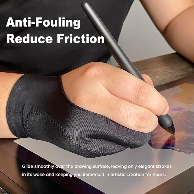 Drawing Glove, Artist Glove for Drawing Tablet, Digital Art Creation