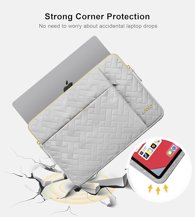 Lacdo Laptop Sleeve Case for 14 inch New MacBook Pro M4/M3/M2/M1 Chips Pro Max