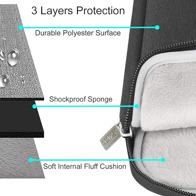 MOSISO Laptop Case 16 inch, 15-15.6 inch Laptop Sleeve Compatible