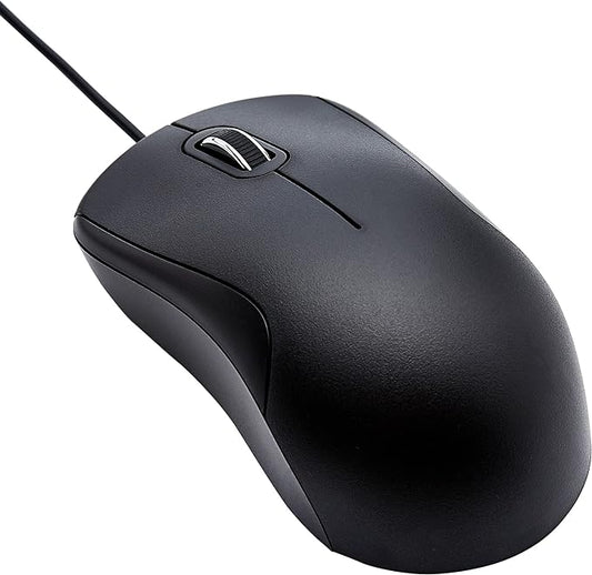 Amazon Basics 3-Button USB Wired Mouse