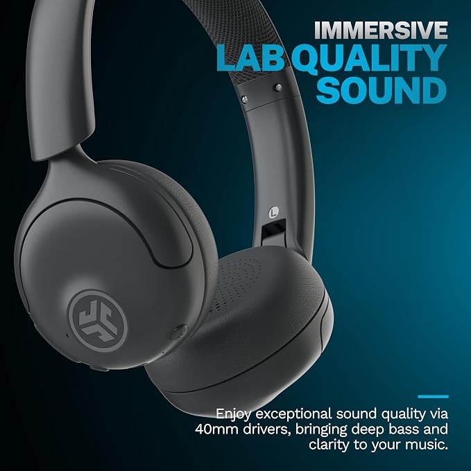JLab Go Lux ANC Wireless Headphones, Hybrid Active Noise Cancelling, Premium