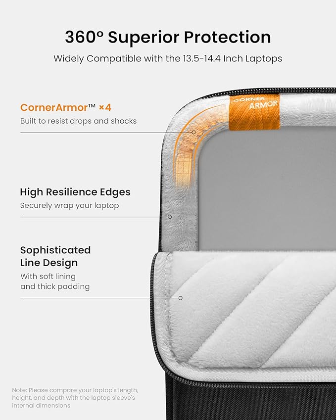 tomtoc 360 Protective Laptop Case Sleeve