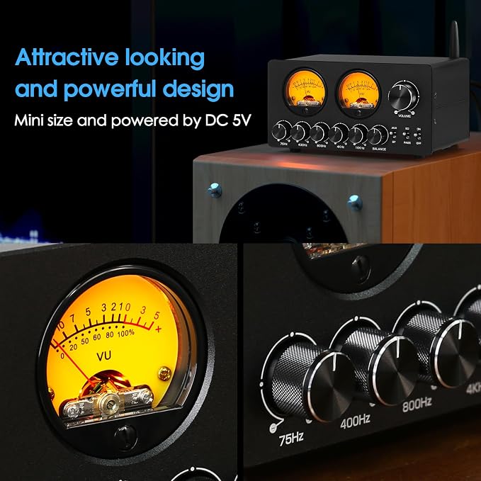 Douk Audio 5 Band Equalizer Bluetooth EQ Preamp