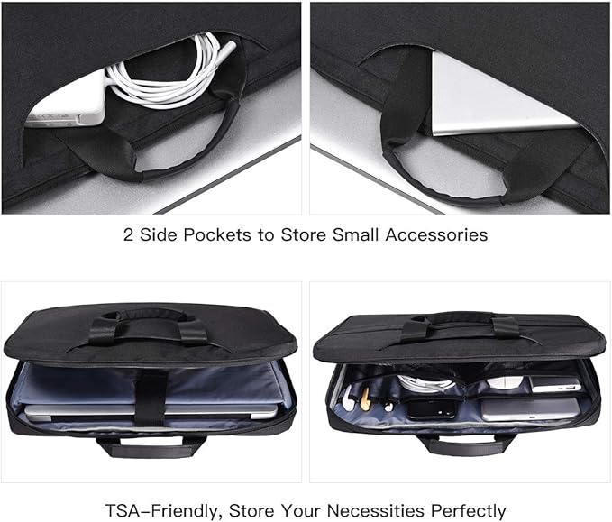 14 15 Inch Waterproof Laptop Sleeve Men Women TSA Briefcase
