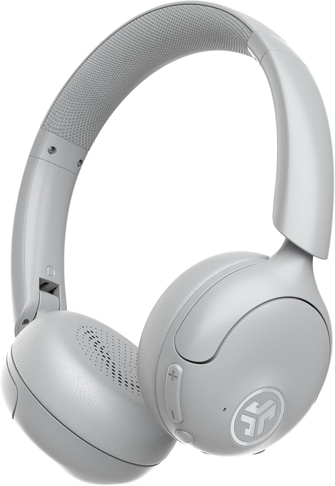 JLab Go Lux ANC Wireless Headphones, Cloud White, Hybrid Active Noise Cancelling
