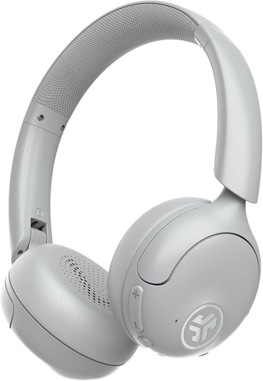 JLab Go Lux ANC Wireless Headphones, Cloud White, Hybrid Active Noise Cancelling