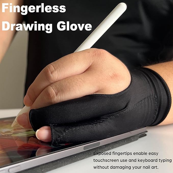 Drawing Glove, Artist Glove for Drawing Tablet, Digital Art Creation