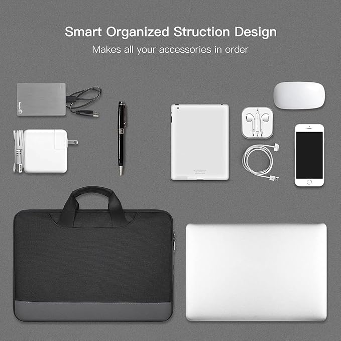 14 15 Inch Waterproof Laptop Sleeve Men Women TSA Briefcase