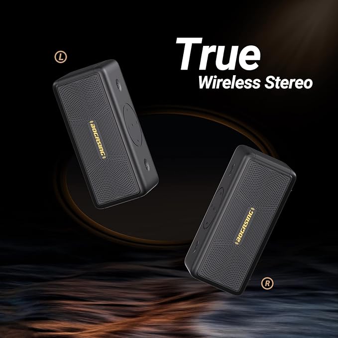 BOGASING Bluetooth Speakers, M5 Portable Wireless Speaker