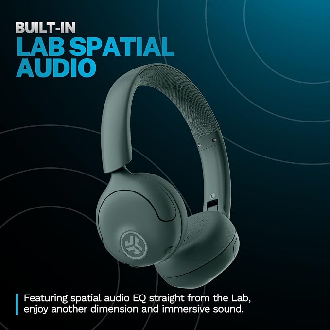 JLab Go Lux ANC Wireless Headphones, Hybrid Active Noise Cancelling, Premium