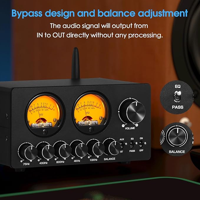 Douk Audio 5 Band Equalizer Bluetooth EQ Preamp