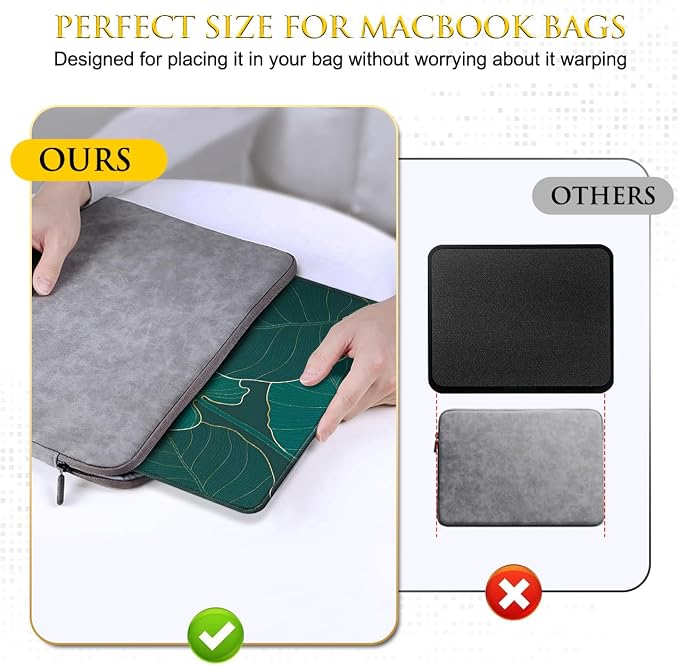 JIKIOU 3 Pack Mouse Pad with Stitched Edge, Comfortable Mouse Pads with
