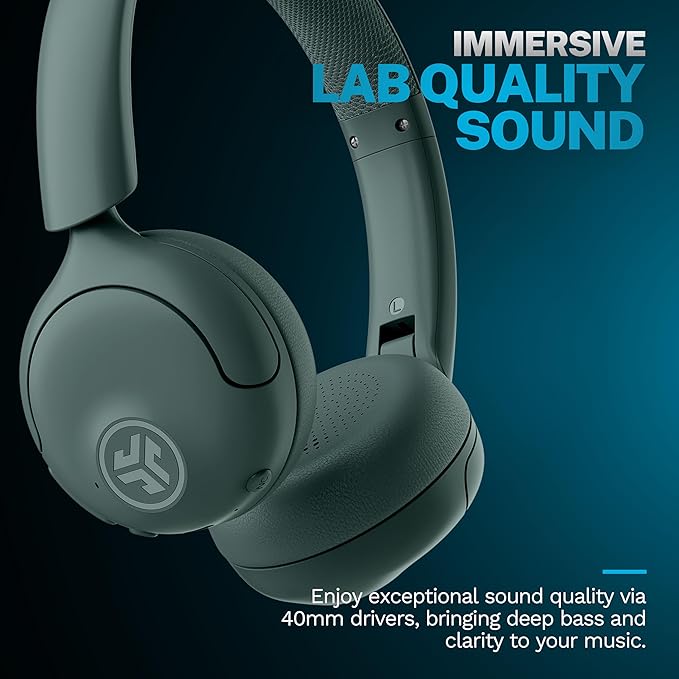 JLab Go Lux ANC Wireless Headphones, Hybrid Active Noise Cancelling, Premium