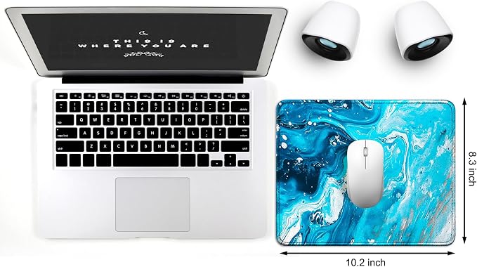 JIKIOU 3 Pack Mouse Pad with Stitched Edge, Comfortable Mouse Pads with