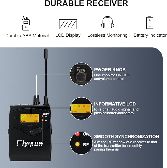 UHF Dual Wireless in-Ear Monitor System