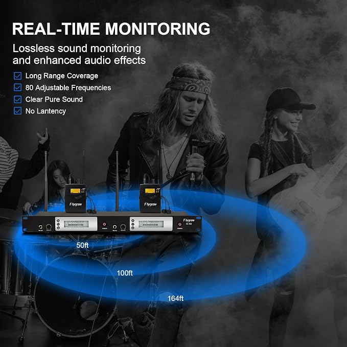 UHF Dual Wireless in-Ear Monitor System