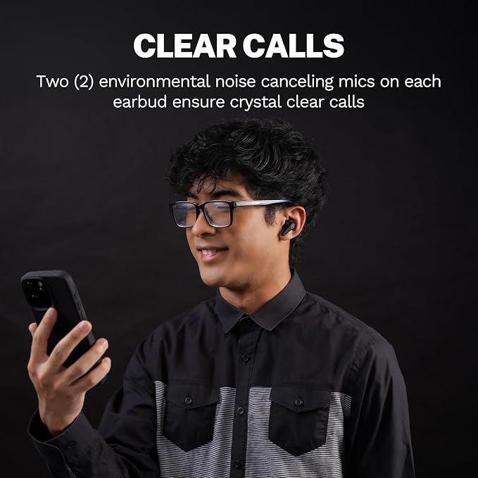 JLab Go Pods ANC True Wireless Bluetooth Earbuds & Charging Case, Hybrid Active