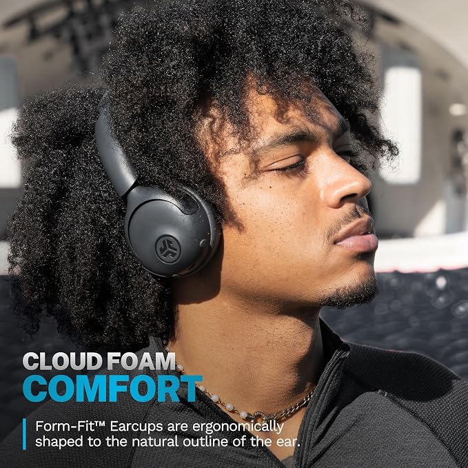 JLab Go Lux ANC Wireless Headphones, Hybrid Active Noise Cancelling, Premium
