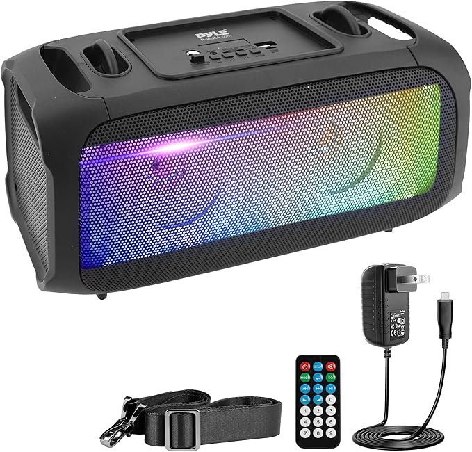 Pyle Wireless Portable Bluetooth Boombox Speaker - 120W Rechargeable Boom Box